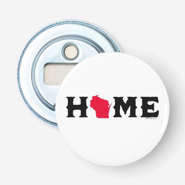 Wisconsin Home Bottle Opener (Front)