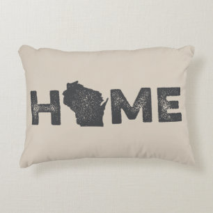 Wisconsin Home State Love Pillow