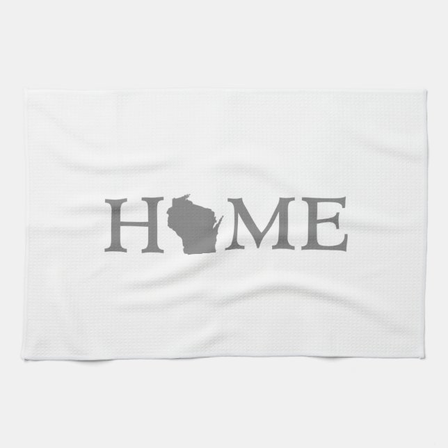 Wisconsin Home State Tea Towel (Horizontal)