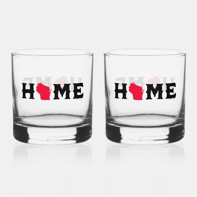 Wisconsin Home Whiskey Glass (Back)