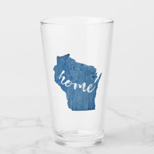 Wisconsin Home Wood Grain Glass