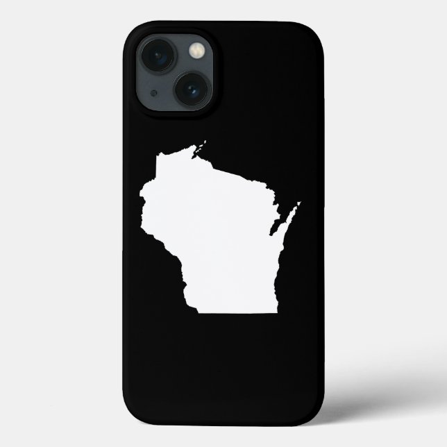 Wisconsin in White Case-Mate iPhone Case (Back)