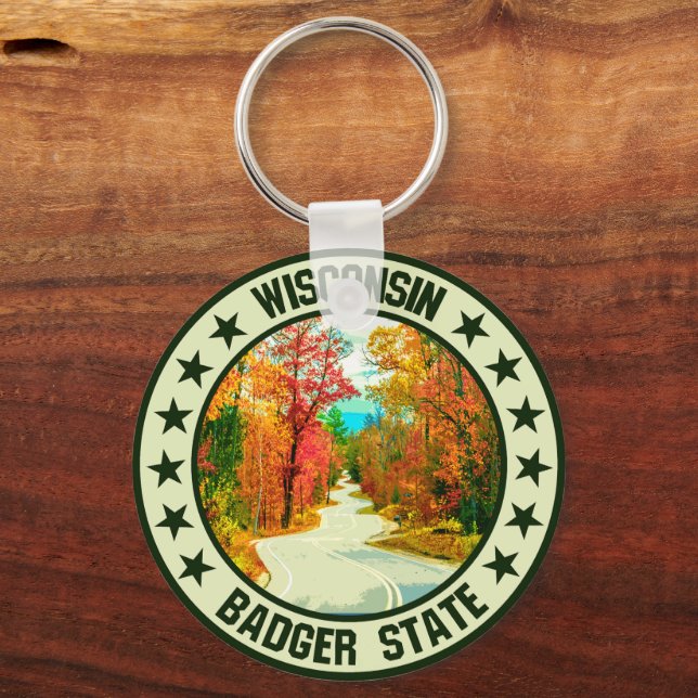 Wisconsin                                          key ring (Front)