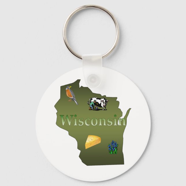 Wisconsin Keychain (Front)