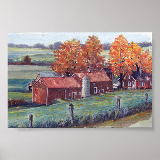 Wisconsin Landscape-poster Poster