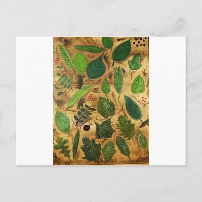 Wisconsin Leaves Postcard (Front)