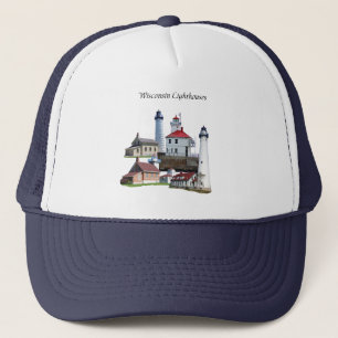 Wisconsin Lighthouse trucker hat