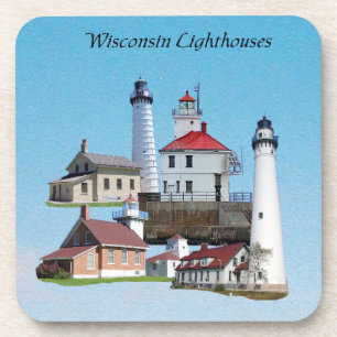 Wisconsin Lighthouses coaster