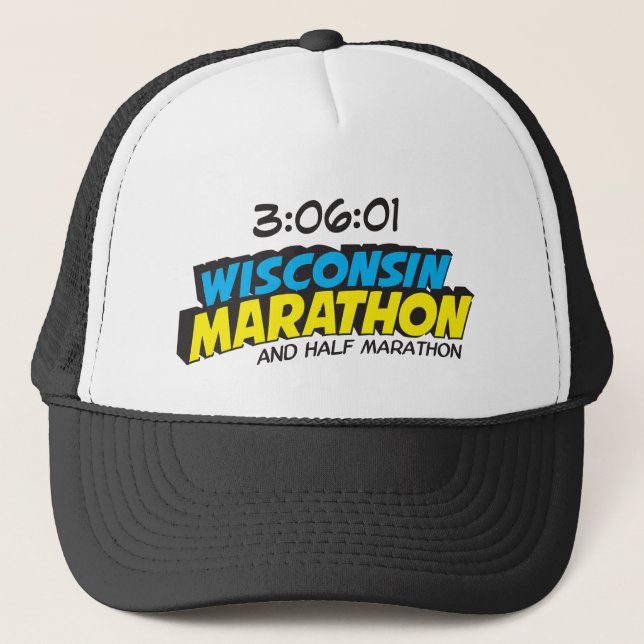 Wisconsin Marathon Post-Marathon Trucker Hat (Front)