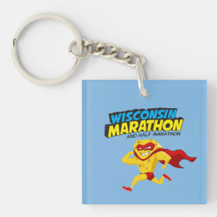Wisconsin Marathon Race Day Key Ring