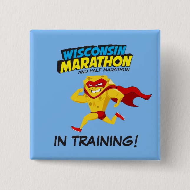 Wisconsin Marathon Training 15 Cm Square Badge (Front)