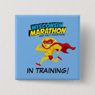 Wisconsin Marathon Training 15 Cm Square Badge