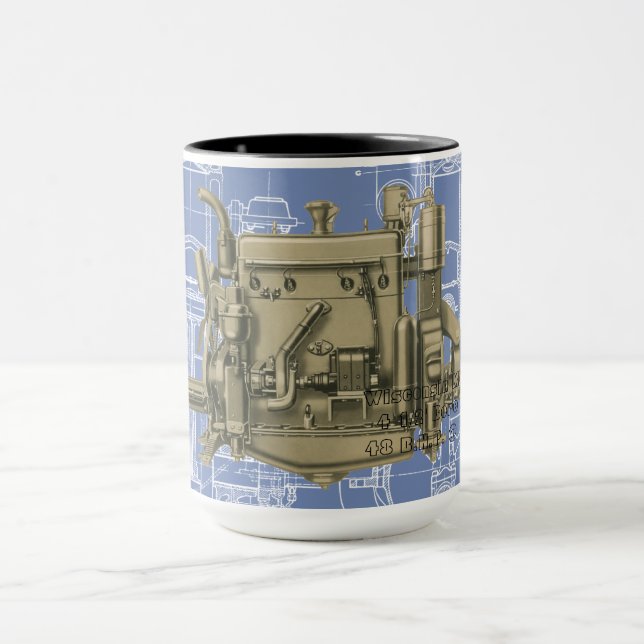 Wisconsin Motor Milwaukee Wisconsin gas engine X Mug (Center)