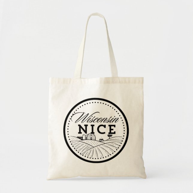 Wisconsin Nice tote Bag (Front)