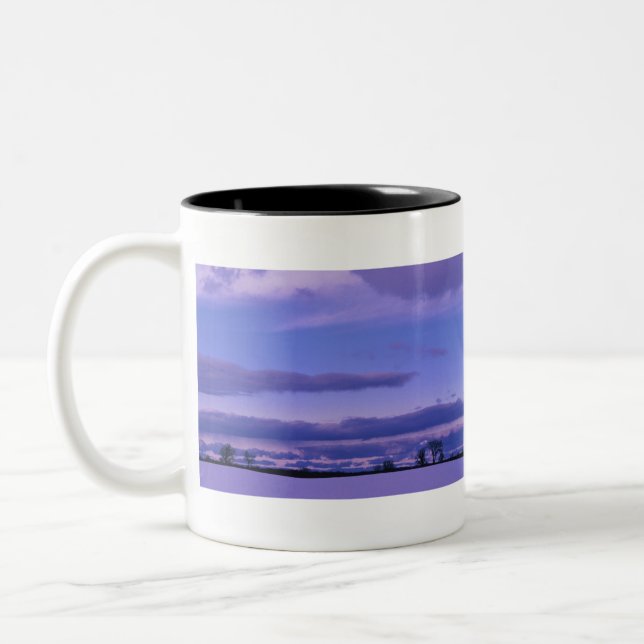 Wisconsin  North, Sundown Two-Tone Coffee Mug (Left)