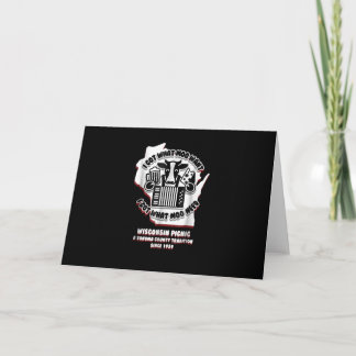 Wisconsin Picnic Cow Beer, Cheese & Accordion Card