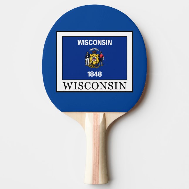 Wisconsin Ping Pong Paddle (Front)