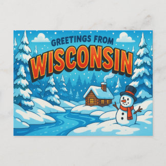 WISCONSIN Postcard