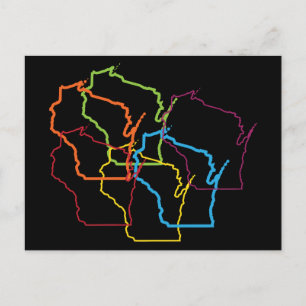 wisconsin pride blur postcard