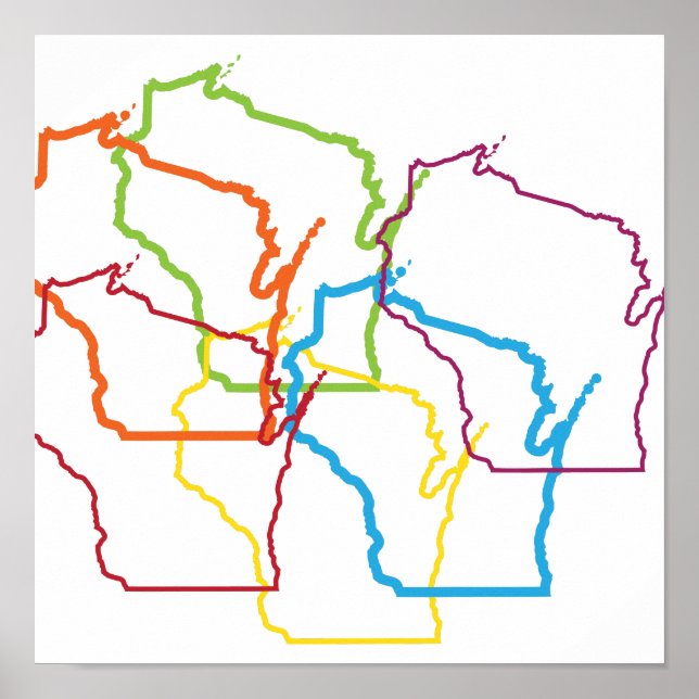 wisconsin pride blur poster (Front)