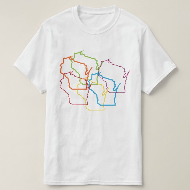 wisconsin pride blur T-Shirt (Design Front)