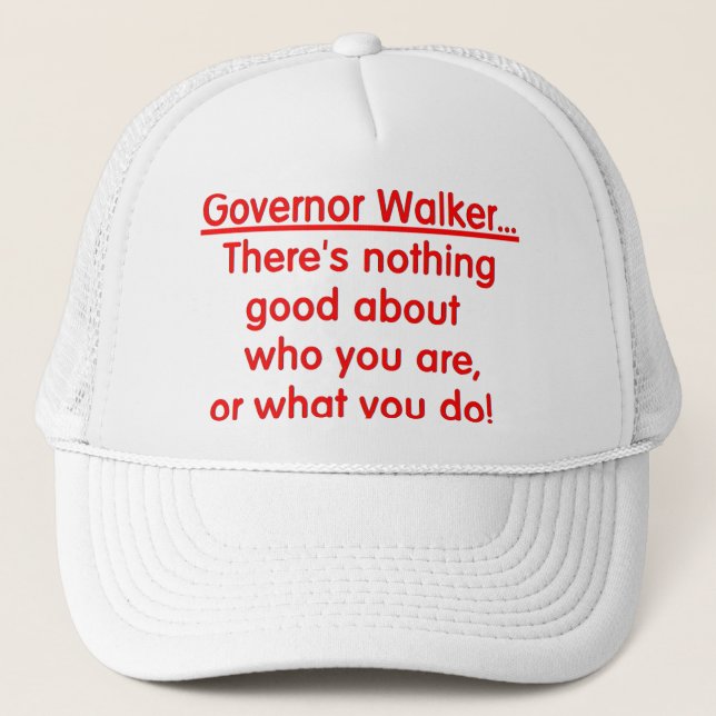 Wisconsin Protest Trucker Hat (Front)