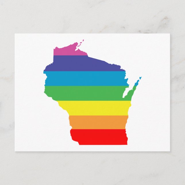wisconsin rainbow postcard (Front)