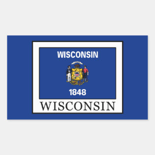Wisconsin Rectangular Sticker