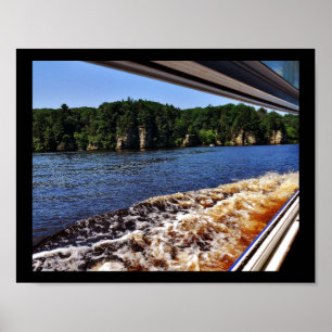 Wisconsin River Waves Poster