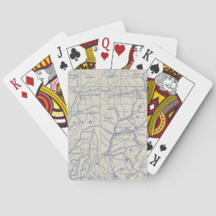 Wisconsin Road Map 6 Playing Cards