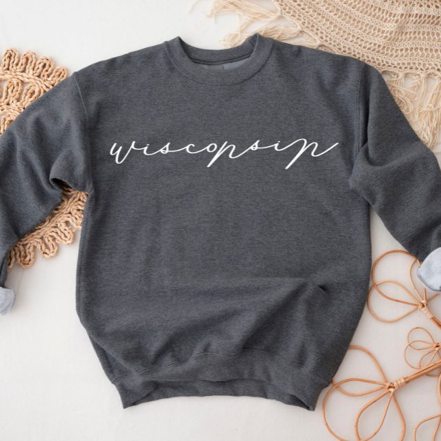 Wisconsin Script State Women’s Sweatshirt (Creator Uploaded)