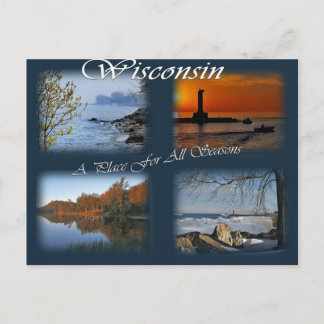 Wisconsin Seasons Postcard