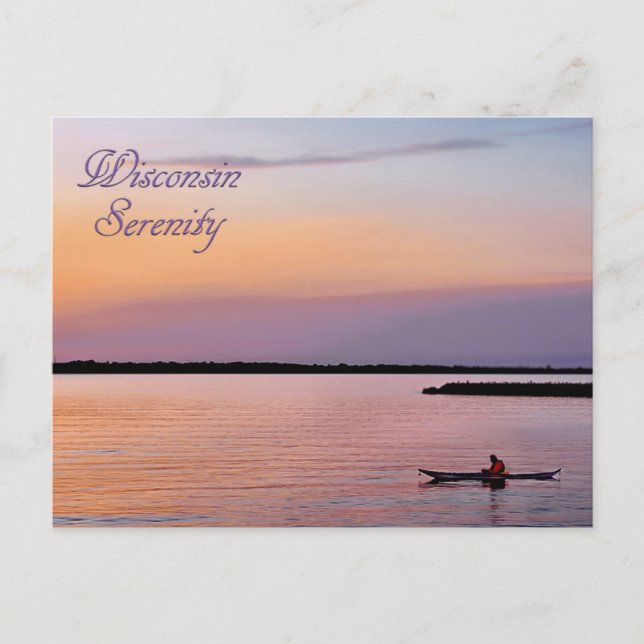 Wisconsin Serenity Postcard (Front)