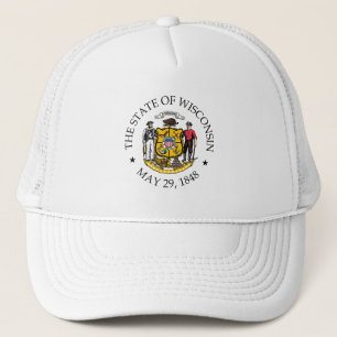 Wisconsin sign trucker hat