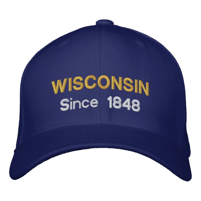 Wisconsin Since 1848 Baseball Cap (Front)