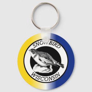 Wisconsin Snowbird Key Ring