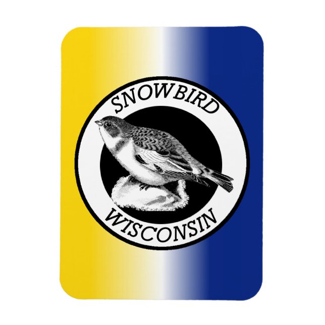 Wisconsin Snowbird Magnet (Vertical)