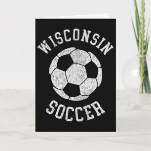 Wisconsin Soccer Retro Distressed 90's Vintage Card