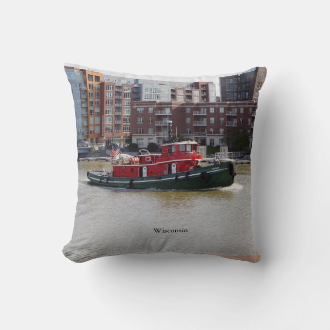 Wisconsin square pillow (Front)