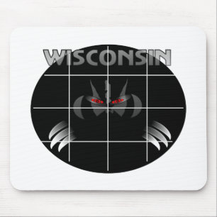 Wisconsin State Badger Design Mouse Pad