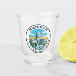 Wisconsin State Capitol USA Shot Glass