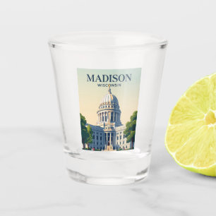 Wisconsin State Capitol Wisconsin Shot Glass