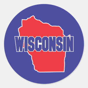 Wisconsin State Classic Round Sticker