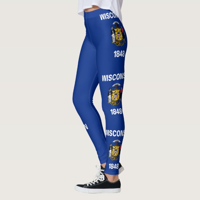 Wisconsin State Flag Leggings (Left)