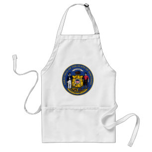 Wisconsin state flag seal united america country r standard apron