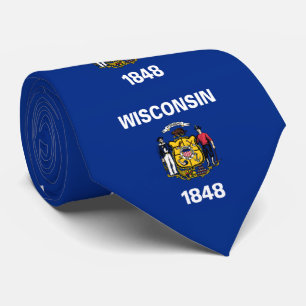 Wisconsin State Flag Tie