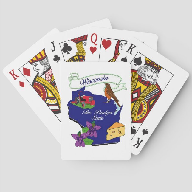 Wisconsin State Playing Cards (Back)