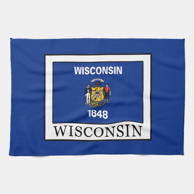 Wisconsin Tea Towel (Horizontal)