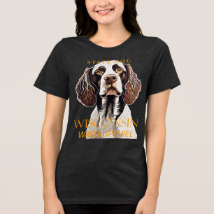 Wisconsin Territory Dog The Water Spaniel Tri-Blend Shirt