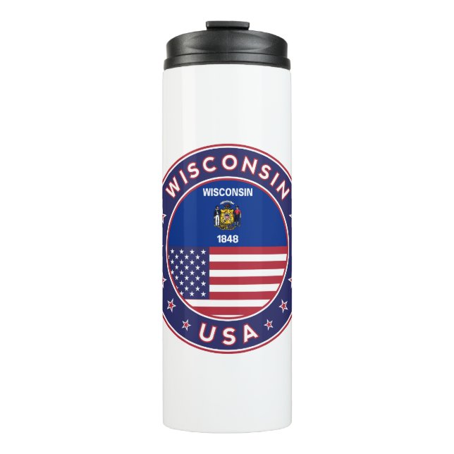 Wisconsin Thermal Tumbler (Front)